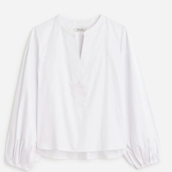 Madewell ns437 V-Neck Long-Sleeve Top size large NWT - Picture 4 of 10